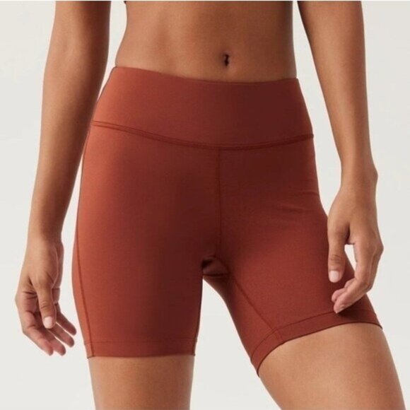 NWT Outdoor Voices Move Free 6" Biker Short XXS Saddle Brown Workout - Picture 1 of 9
